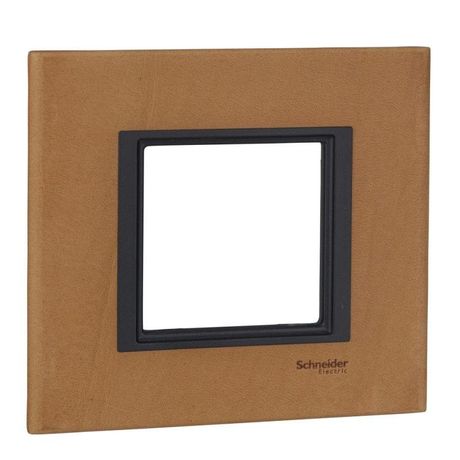 Рамка 1-м Unica Top горизонт. кожа. анатол. пергамент. SchE MGU68.002.7P1 APC