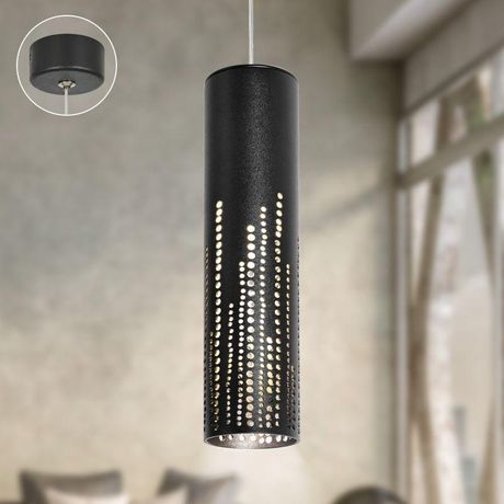 Светильник подвесной (подвес) PL26 BK MR16 GU10 потолочный цилиндр черный | Б0061365 ЭРА