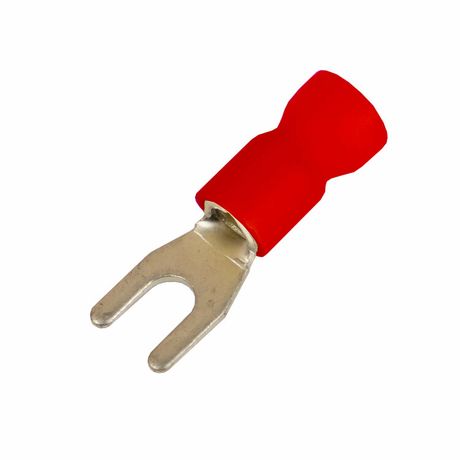 Наконечник вилочный с изолир.фланцем ПВХ, двойная гильза, 0,25-1,5 кв.мм М3 (д.3,2 мм) (НВИ) | 2A13P-DS-PVC DKC ДКС