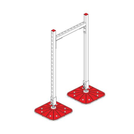 Конструкция опорная для горизонт. прямоугольн. воздуховодов и метал. лотков кабеленесущих систем TECHNORAPTOR FOOT 500х1000 KM-TR-F-SSHRAD-500-1000 КМ TR0087 КМ-Профиль