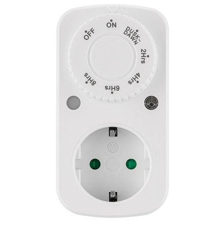 Розетка с таймером (с датчиком освещенности) 3600W/16A 230V, TM28 | 51435 FERON