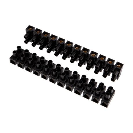 Клеммная винтовая колодка KВ-35 10-35, ток 80 A, полипропилен черный (10 шт./уп.) | 07-5035-2 REXANT MEET