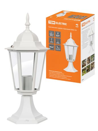 Светильник садово-парковый ЛПУ 6060-24 60Вт ЛН/КЛЛ/LED E27 IP33 шестигранник, стойка | SQ0330-0064 TDM