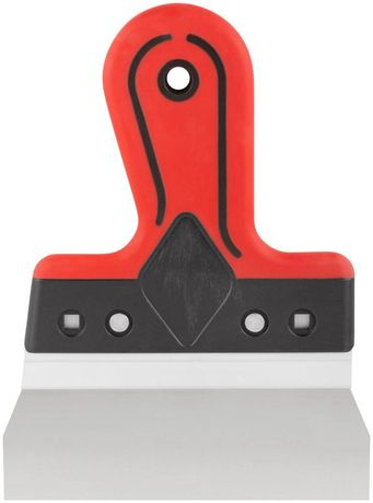 Шпатель фасадный Профи 150мм прорезиненная ручка нерж. сталь КУРС 06421