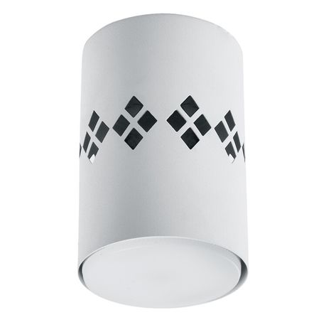 Светильник потолочный под лампу макс 12W, 230V, GX53 и подсветка 4000K, белый HL351 | 41455 FERON