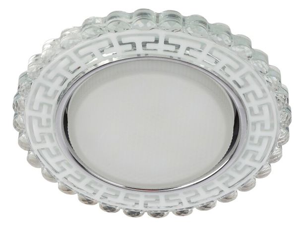 Светильник светодиодный точечный DK LD38 SL GX53 декор со светодиод. подсветкой зеркальн. ЭРА Б0037392