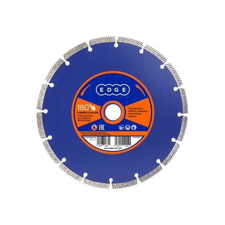 Диск алмазный сегментный универс. 180х22.23 PATRIOT 811010004