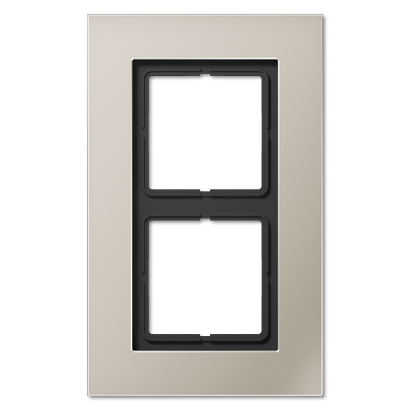 Рамка 2-я для горизонтальной/вертикальной установки Серия- LS plus Материал- металл Цвет- нержавеющая сталь - LSP982ES JUNG