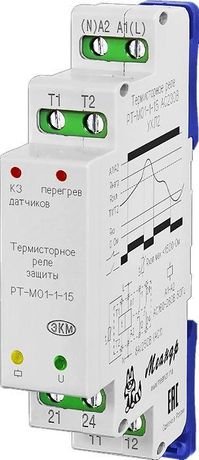 Реле защиты двигателя термисторное РТ-М01-1-15 УХЛ2 400В AC Меандр A8302-16934126 и Автоматика