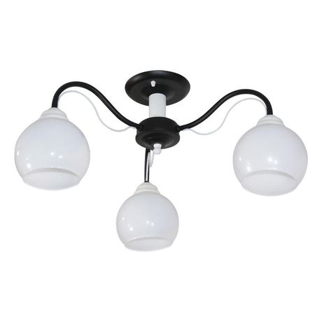 Светильник "Лири" 131 (Плафон 8330) НПБ 01-3х60-188 Е27 (ИМ) потолочный (es) черн. Элетех 1005405149