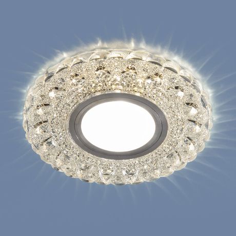 Светильник точечный встраиваемый 2236 MR16 CL прозрачный с подсветкой | a045462 Elektrostandard