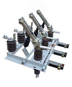 РВЗ-10/400 I УХЛ2, с заземлителем, заземляющие ножи со стороны разъёмных контактов, приводом ПР-10, IP00, разъединитель внутренней установки - ET556111 Электротехник