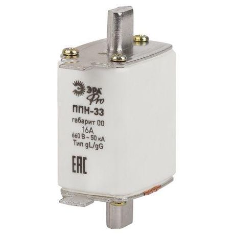 Предохранитель плавкий ППН-33 габарит 00 16А PRO ppn-33-00-16 Эра Б0063964