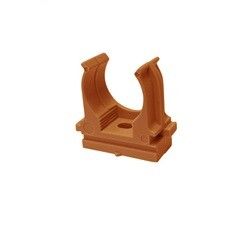 Держатель для труб (клипса) d25мм монтажн. пистолета оранж. (уп.100шт) Plast EKF derjp-z-25o