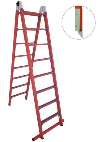 Лестница стеклопластиковая трансформируемая в стремянку ЛСПТД-2.5 МГ Диэлектрик Д471587