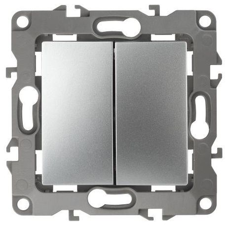 Переключатель перекрестный 2-кл. Эра12 12-1112-03 250В 10АХ алюм. Эра Б0065294