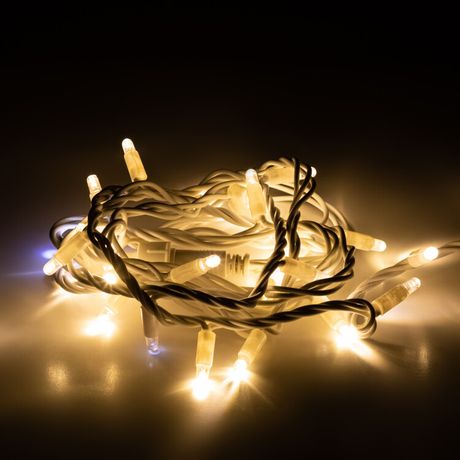 Светодиодная новогодняя гирлянда нить белый каучук 3 м тёплый свет 30 LED, IP65 ERAPS-WK3 ЭРА - Б0056014