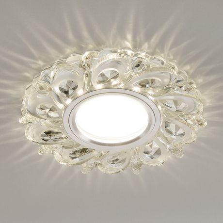 Светильник точечный встраиваемый 2219 MR16 CL прозрачный с подсветкой | a041526 Elektrostandard