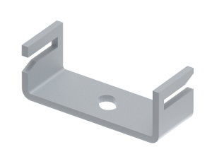 Материал - горячеоцинкованная сталь МД-822-ГЦ Держатель-скоба для плоского проводника до 40 мм Ostec 392822