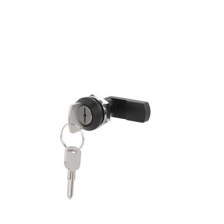 Поворотный замок под плоский ключ для цельного навесного шкафа из фибергласа, с 2 ключами | CN5GLK DKC ДКС