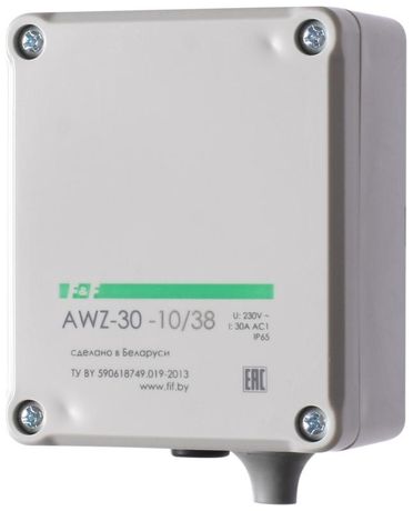 Фотореле AWZ 30-10/38 (выносной фотодатчик IP-65 монтаж на плоскость 230В 30А 1НО IP40) F&F EA01.001.005 Евроавтоматика