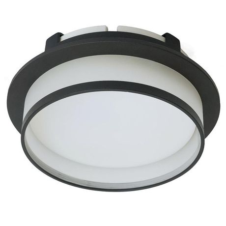 Светильник потолочный встраиваемый, 25W 230V GX70, черный, круг, без лампы, DL700 | 51094 FERON