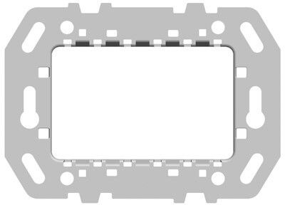Суппорт стальной для рамок итальянского стандарта, на 1-2-3 модуля, без монтажных лапок | 2CLA247390N1001 ABB N2473.9