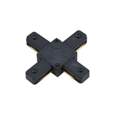 Коннектор X-образный XSB-BL для шинопровода SB черн. IN HOME 4690612060507