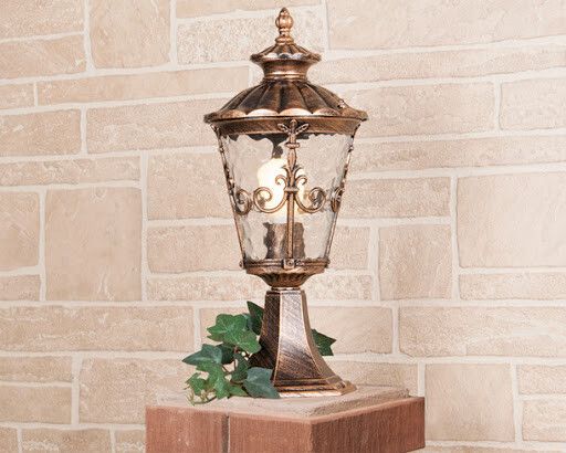 Светильник садово-парковый GLYF-8046S Diadema S черное золото | a028002 Elektrostandard