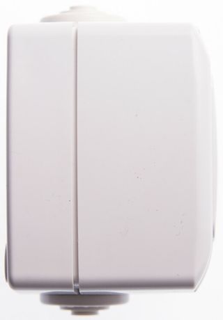 Розетка 1-м ОП Рондо 10А IP44 250В без заземл. защ. шторки бел. SchE RA10-125B-BI APC