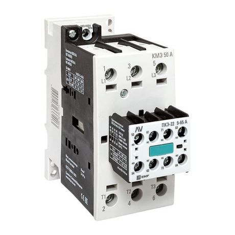 Комплект КМЭ 50А 400В АС с дополнительными контактами 2НО+2НЗ EKF AVERES | ctr-s-50-00-400-av-22