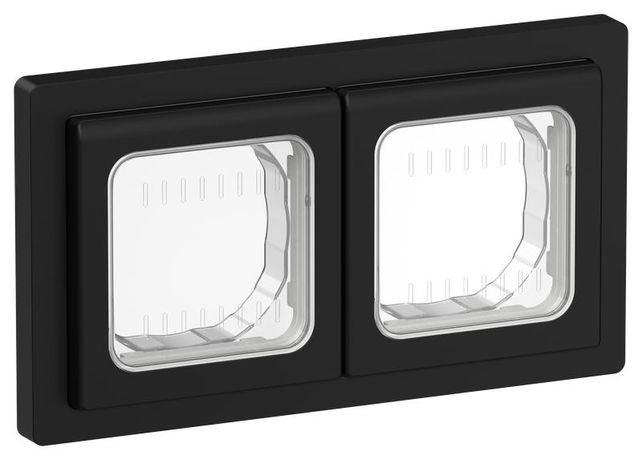 Рамка 2-м СП FLITE Рпро-2-55-ФлЧ IP55 черн. IEK FI-M20-32-55-K02 IEK арт. FI-M20-32-55-K02
