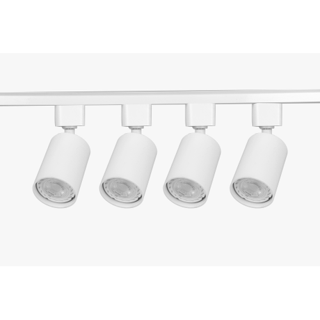 Светильник трековый однофазный набор из 4х шт. под лампу GU10, шинопровод 80 см. Белый TR70-SET4-GU10-WH - Б0063933 ЭРА