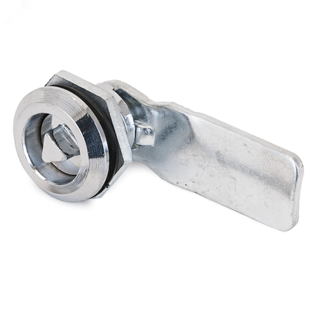 Замок врезной под трехгранный ключ для электрощитов, панелей и дверок оборудования, АЛЛЮР 705-1 хром - 6551 ПТК