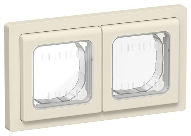 Рамка 2-м СП FLITE Рпро-2-55-ФлСл IP55 сливочный IEK FI-M20-32-55-K86 IEK арт. FI-M20-32-55-K86