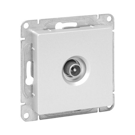 Механизм розетки TV, проходная, алюминий Эпика EKF | UP1-SOA-TV-2