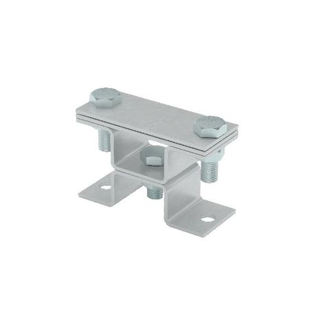 Универсальный держатель на мостовой опоре двойной для полосы до 40 мм с 2 пластинами TD | XUDMO2-B40 КМ-профиль MA0534