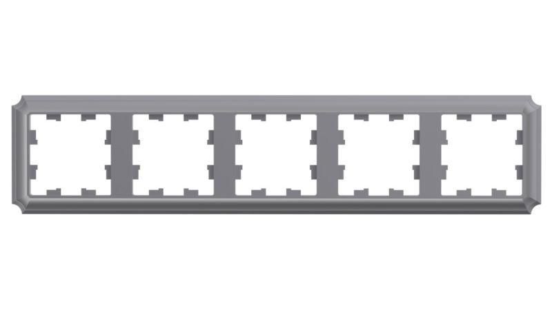 Рамка 5-м AtlasDesign Antique универс. сталь SE ATN100905 APC