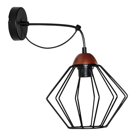 Светильник "Конти" 511 (Плафон Ромб) НББ 01-60-165 Е27 (ИМ) настенный медь черн. муар Элетех 1005405031
