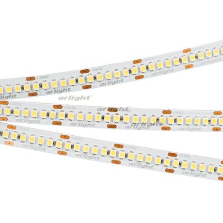 Лента светодиодная RT-A240-10mm 24V Warm 3000К 19.2Вт/м IP20 3528 открыт. (уп.5м) Arlight 028621(2)