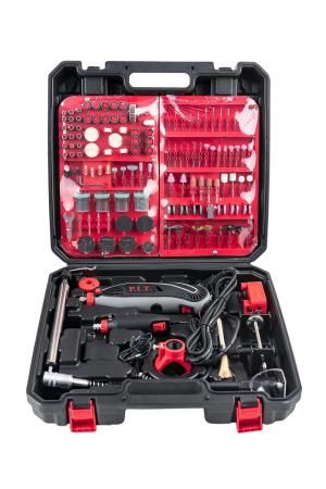 Гравер электрическая МАСТЕР (150Вт, борм.12В,ц.2,4/3,5мм,ск.10-33тыс.об/мин,350 предм.) - PMG200-C1 PIT