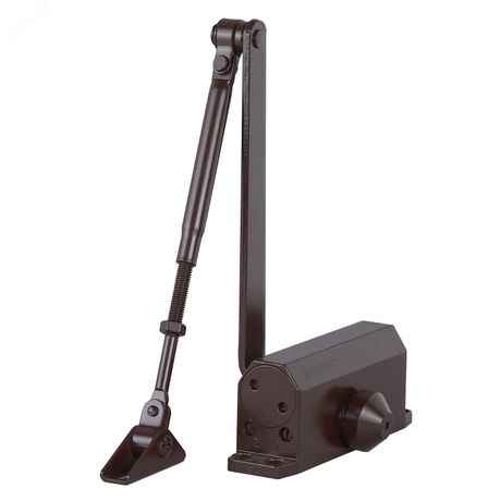 Доводчик дверной БУЛАТ ARCTIC ДД 501/3 A-C (25-85 кг) коричневый, морозостойкий - 15366 ПТК