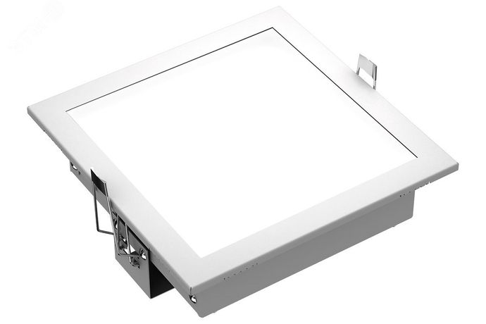 Светильник LED ДАУНЛАЙТ (СВО) 22Вт 1900Лм 4,0К КСС Д IP54 встраиваемый квадратный с БАП 1ч - LE-СВО-16-022-1277-54Д+LE0274 ЛЕД-Эффект