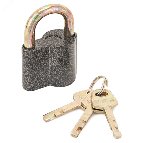 Замок навесной с дисковым механизмом секрета, АЛЛЮР ВС2-26С античное серебро - 988 ПТК