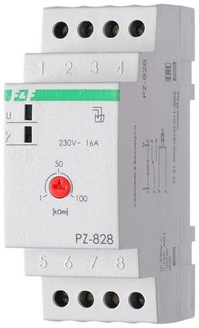 Реле уровня PZ-828 (одноуровневый монтаж на DIN-рейке 35мм 230В AC 16А 1перкл. IP20) F&F EA08.001.001 Евроавтоматика