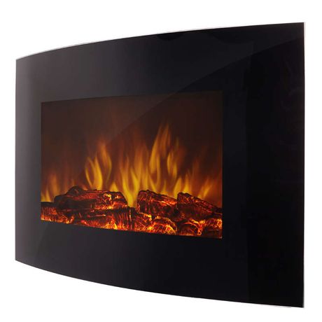 Электрокамин настенный 2 кВт панорамная панель цвет черный - EFP/W-1200URLS Electrolux НС-1052290