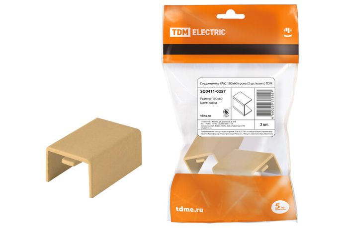 Соединитель КМС 100х60 сосна (2 шт./комп.) | SQ0411-0257 TDM