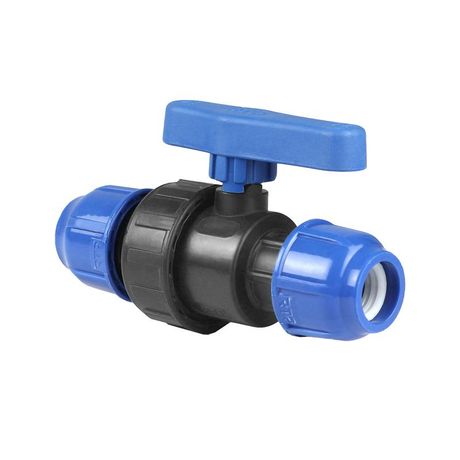 Кран шаровой компрессионный PN10 d40 для ПЭ труб RTP 16353