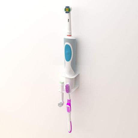 Держатель для хранения электрических зубных щеток и насадок монтаж без сверления бел. Rexant 38-0716 MEET