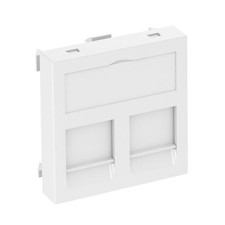 Корпус компьютерной розетки Modul45 тип С (прямой) 45x45 мм (белый) (DTG-2C RW1) | 6119214 OBO Bettermann